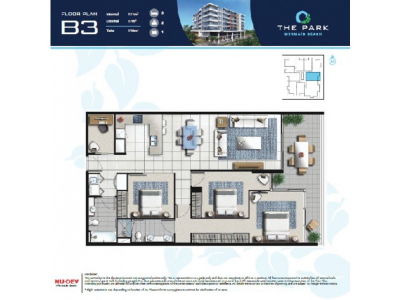 15 Markeri Street ‘The Park’, Mermaid Beach QLD 4218 Floorplan