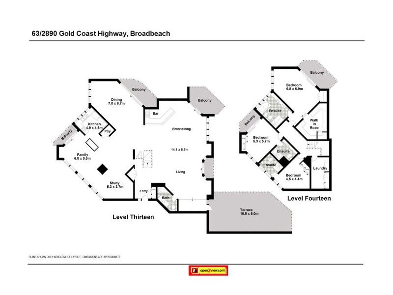 63/2890 Gold Coast Highway, Surfers Paradise QLD 4217 Floorplan