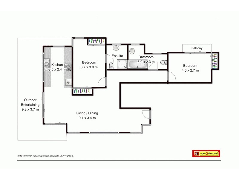 Unit 8 ‘The Albert’  10 Albert Avenue, Broadbeach QLD 4218 Floorplan