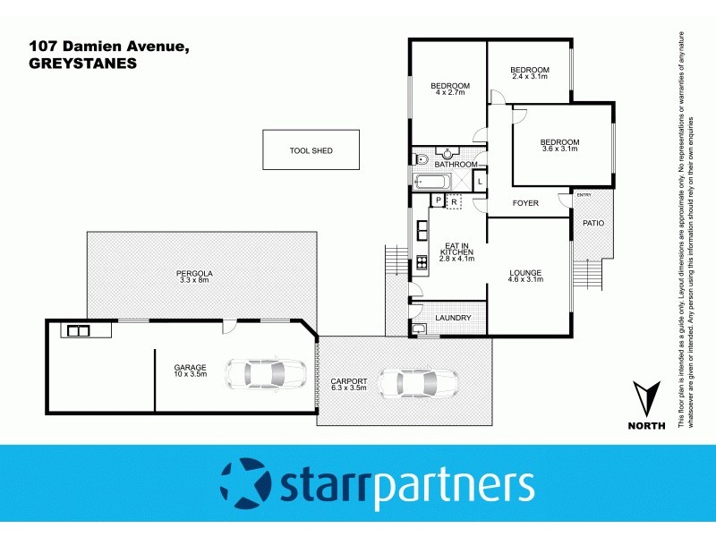 107 Damien Avenue, Greystanes NSW 2145 Floorplan