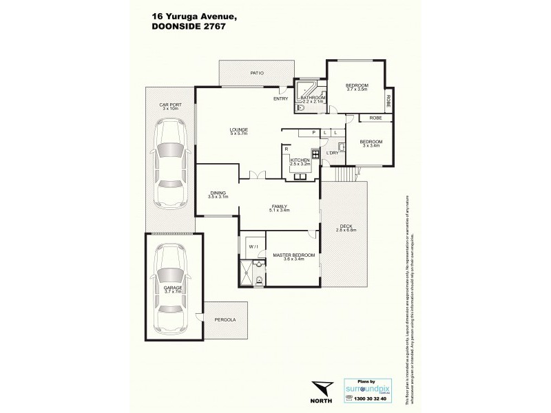 16 Yuruga Avenue, Doonside NSW 2767 Floorplan