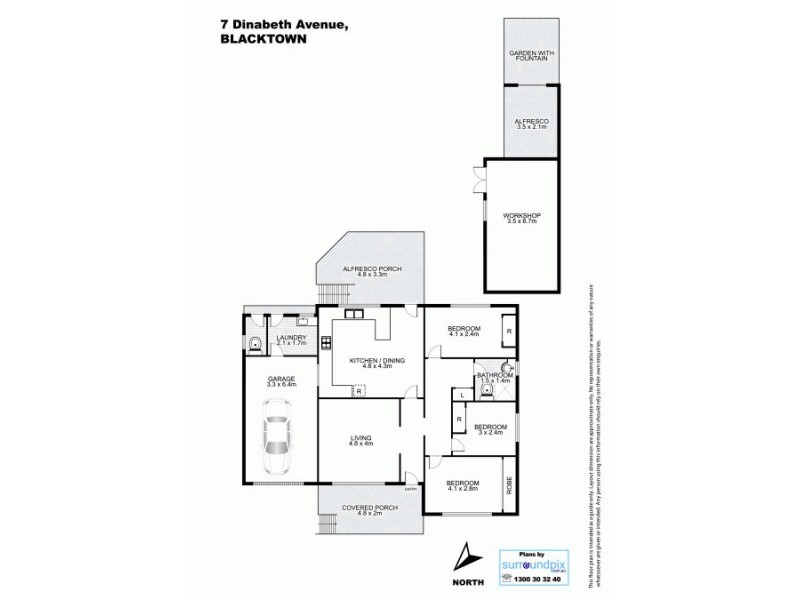 7 Dina Beth Avenue, Blacktown NSW 2148 Floorplan