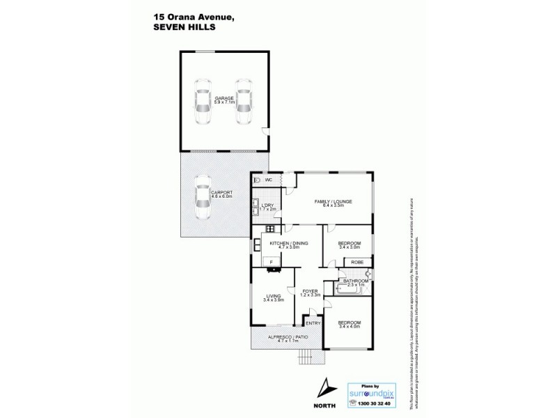 15 Orana Avenue, Seven Hills NSW 2147 Floorplan