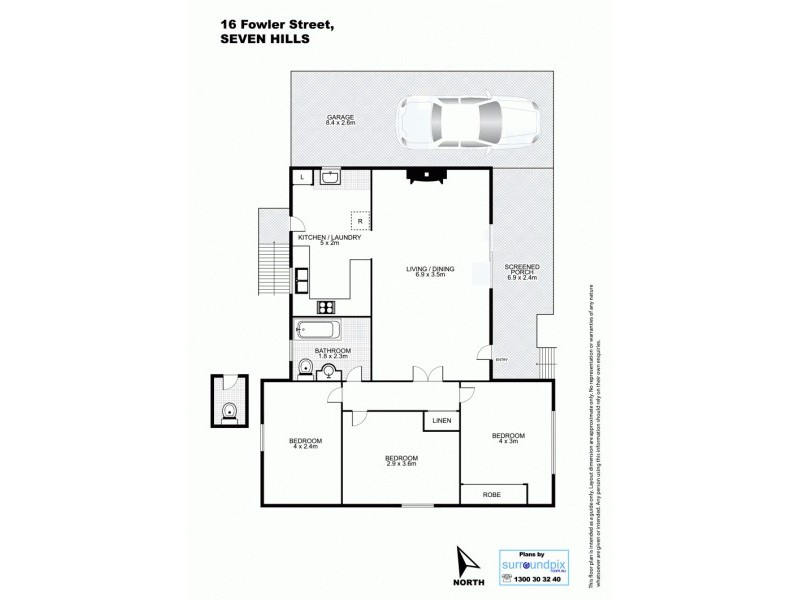 16 Fowler Street, Seven Hills NSW 2147 Floorplan