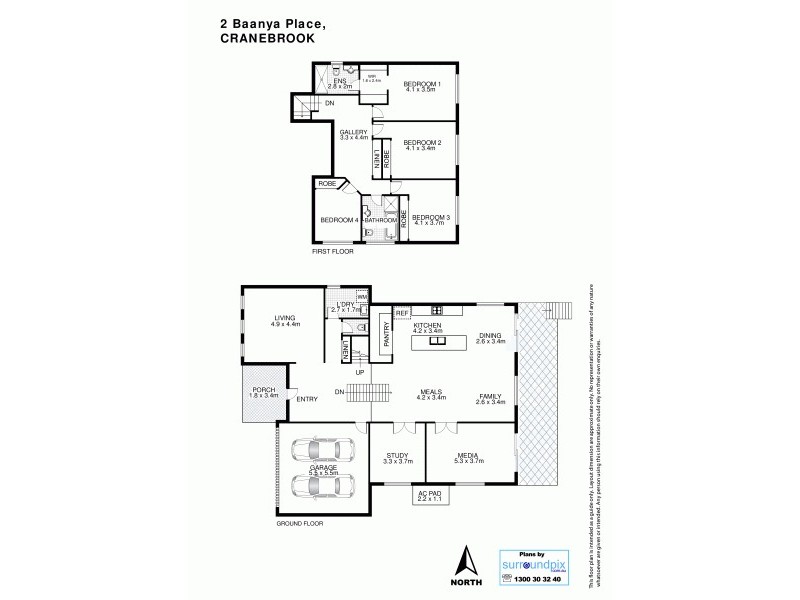 2 Baanya Place, Cranebrook NSW 2749 Floorplan