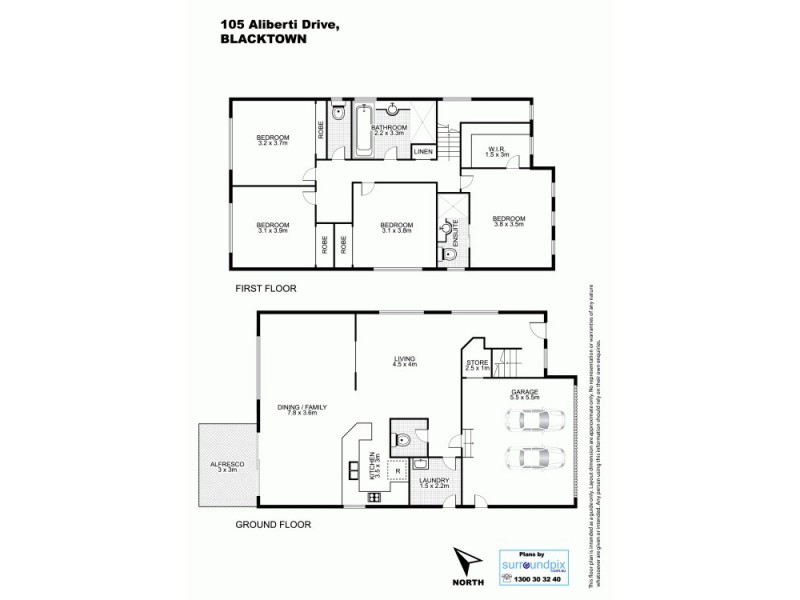 105 Aliberti Drive, Blacktown NSW 2148 Floorplan