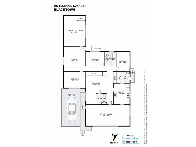 25 Hadrian Avenue, Blacktown NSW 2148 Floorplan