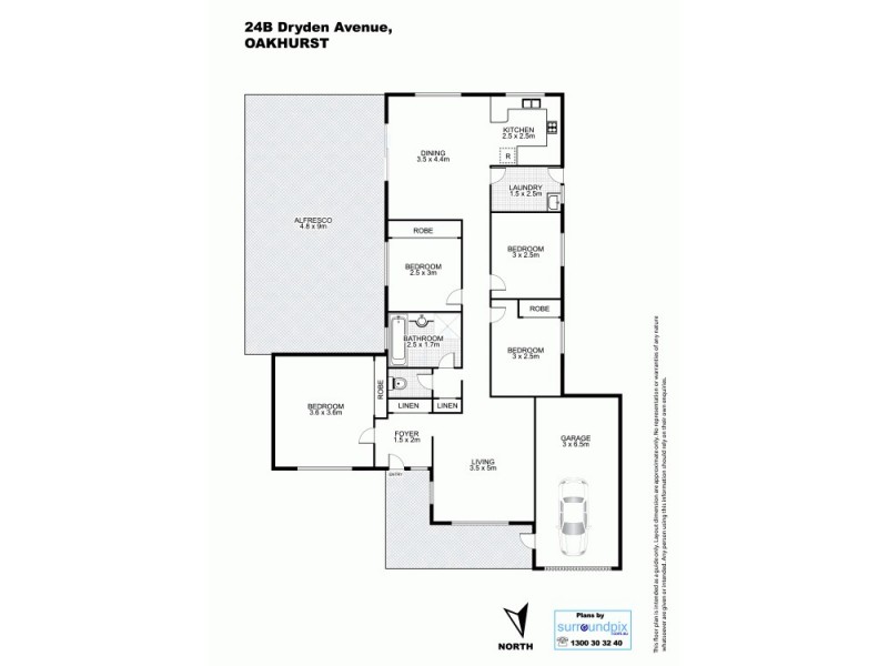 24b Dryden Avenue, Oakhurst NSW 2761 Floorplan