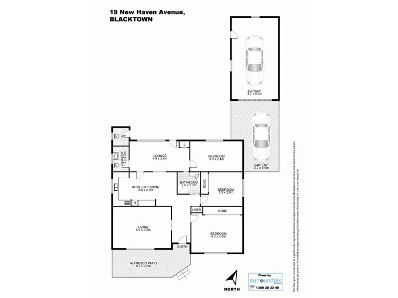 19 Newhaven Avenue, Blacktown NSW 2148 Floorplan