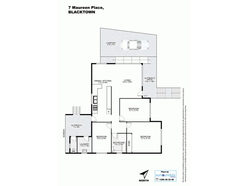 7 Maureen Place, Blacktown NSW 2148 Floorplan