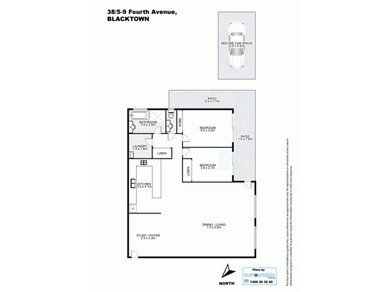 38/5-9 Fourth Avenue, Blacktown NSW 2148 Floorplan