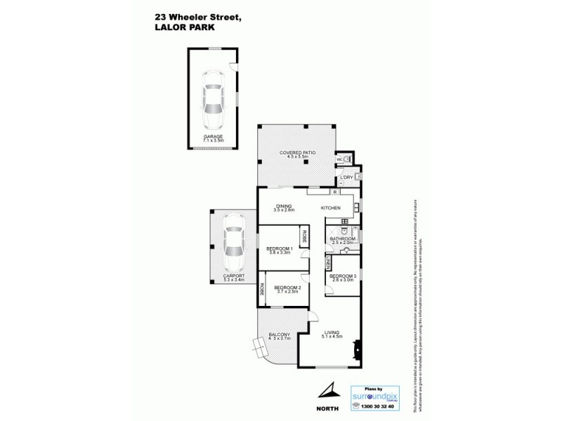 23 Wheeler Street, Lalor Park NSW 2147 Floorplan