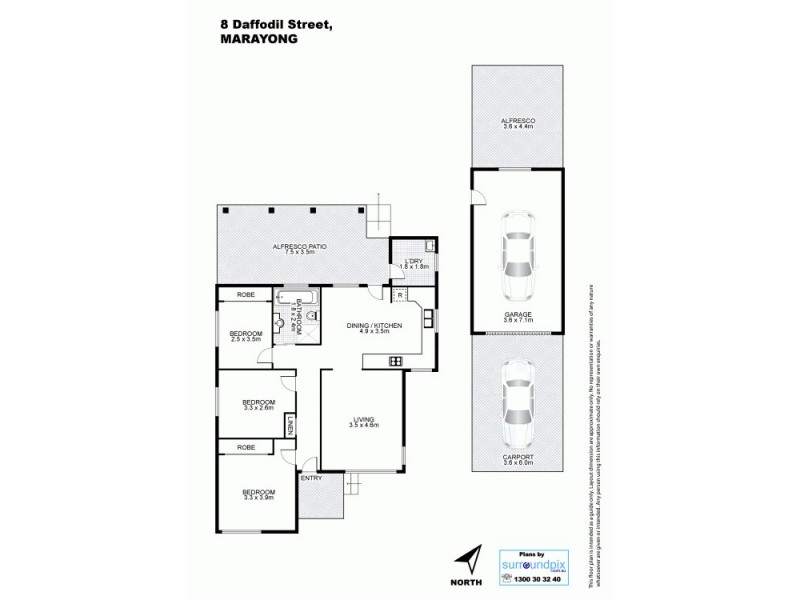 8 Daffodil Place, Marayong NSW 2148 Floorplan