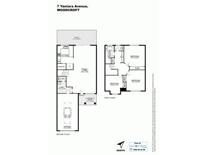 7 Yantara Place, Woodcroft NSW 2767 Floorplan