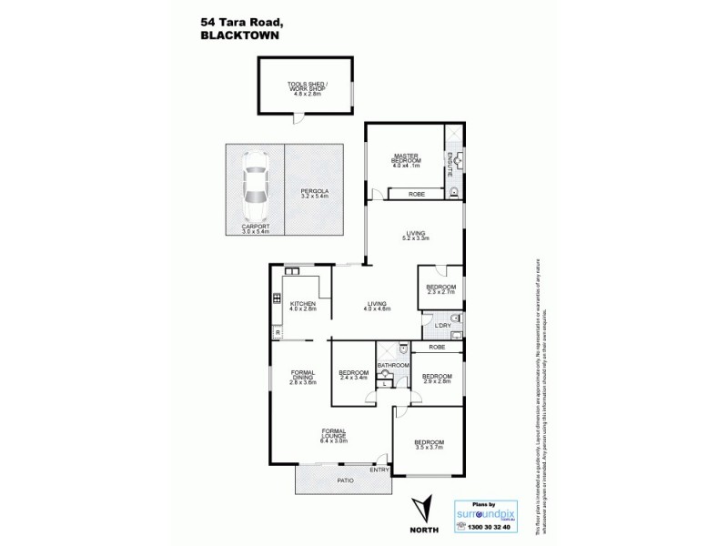 54 Tara Road, Blacktown NSW 2148 Floorplan