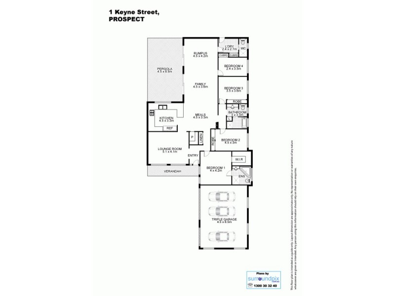 1 Keyne Street, Prospect NSW 2148 Floorplan