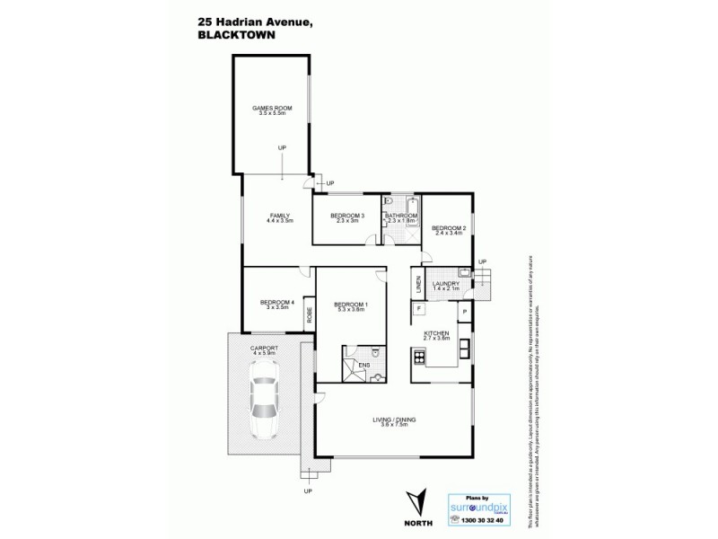 25 Hadrian Avenue, Blacktown NSW 2148 Floorplan