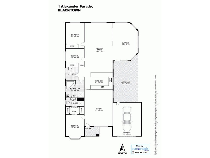 1 Alexander Parade, Blacktown NSW 2148 Floorplan
