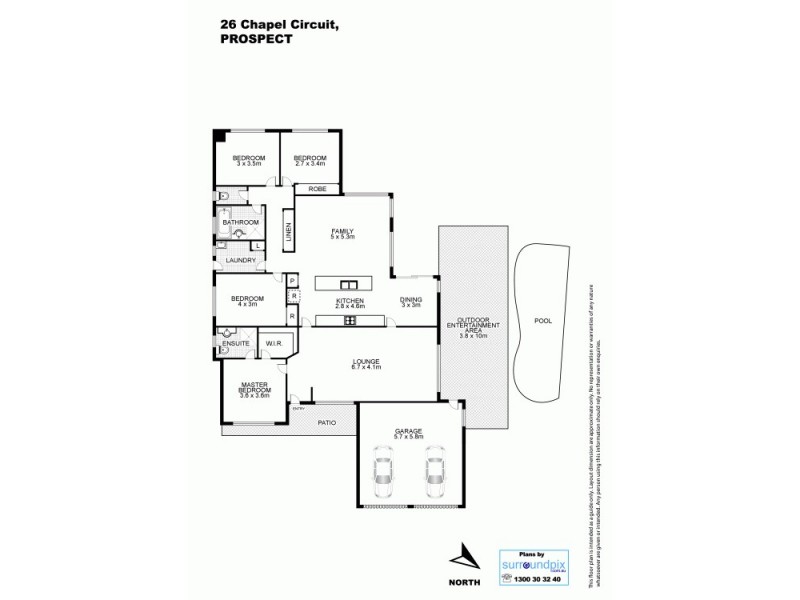 26 Chapel Circuit, Prospect NSW 2148 Floorplan