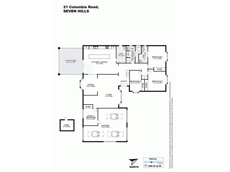 21 Columbia Road, Seven Hills NSW 2147 Floorplan