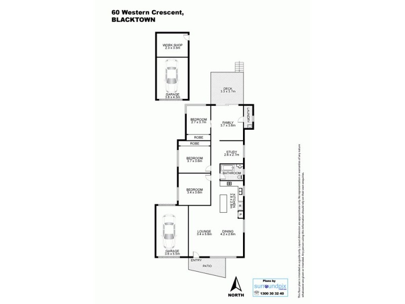 60 Western Crescent, Blacktown NSW 2148 Floorplan