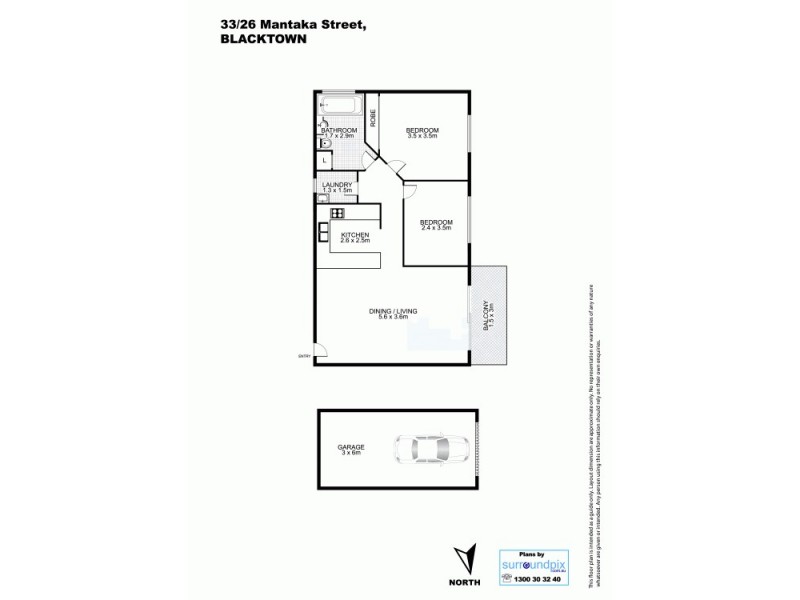 33/26 Mantaka Street, Blacktown NSW 2148 Floorplan