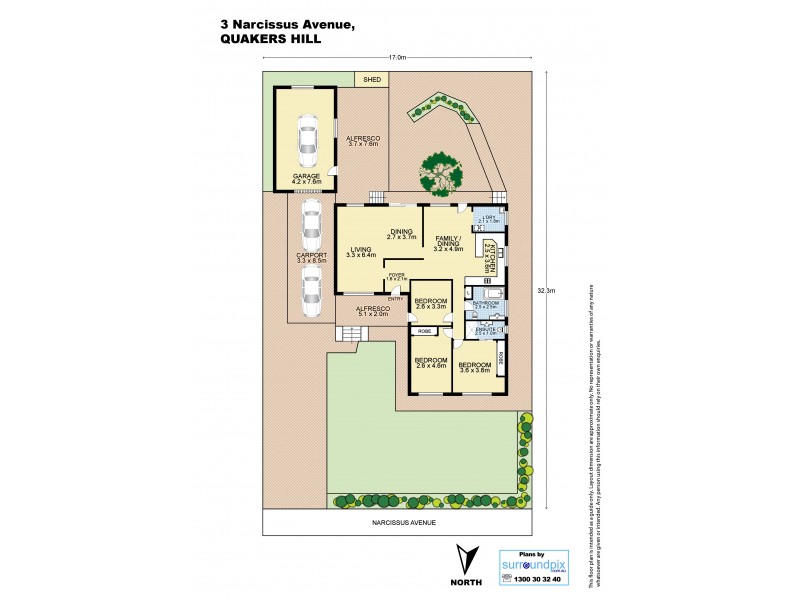 3 Narcissus Avenue, Quakers Hill NSW 2763 Floorplan