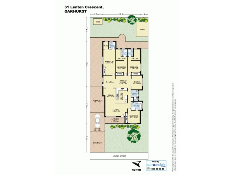 31 Lenton Crescent, Oakhurst NSW 2761 Floorplan