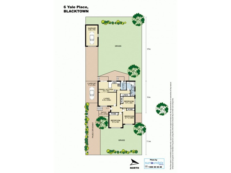 6 Yale Place, Blacktown NSW 2148 Floorplan