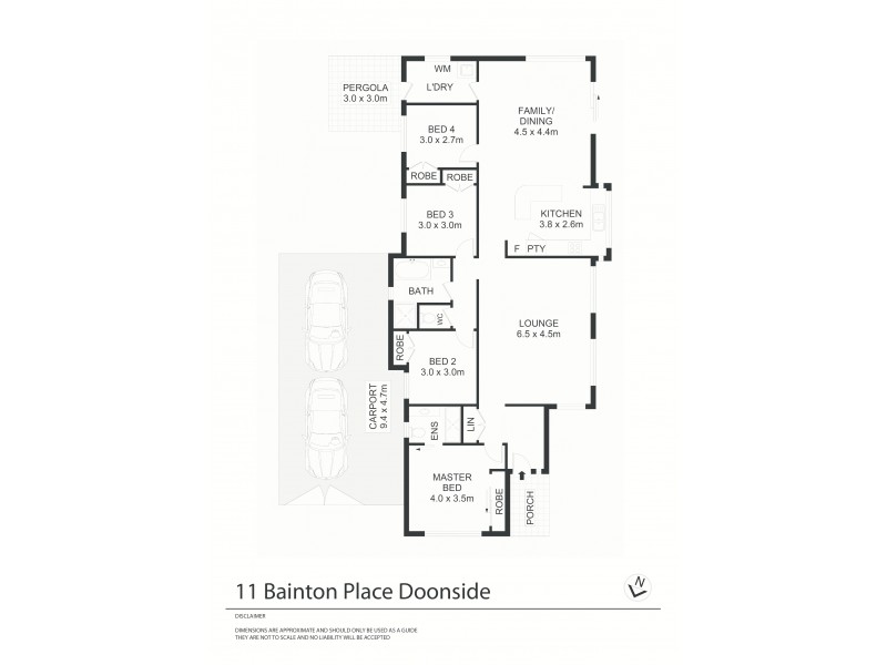11 Bainton Place, Doonside NSW 2767 Floorplan