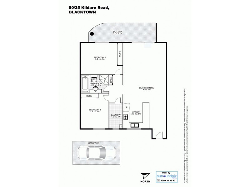 50/25-29 Kildare Road, Blacktown NSW 2148 Floorplan