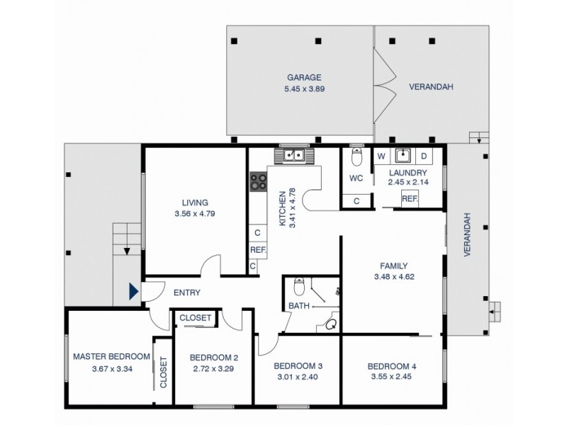 13 Monash Road, Blacktown NSW 2148 Floorplan