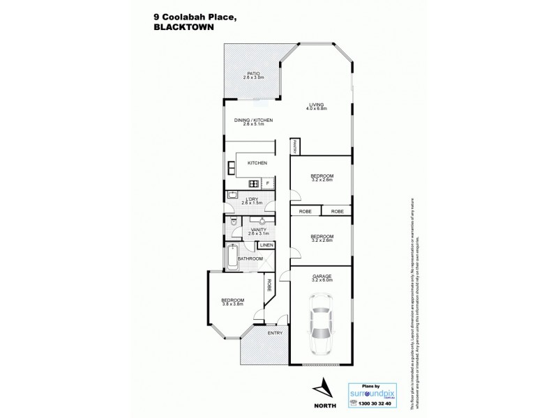 9A Coolabah Place, Blacktown NSW 2148 Floorplan