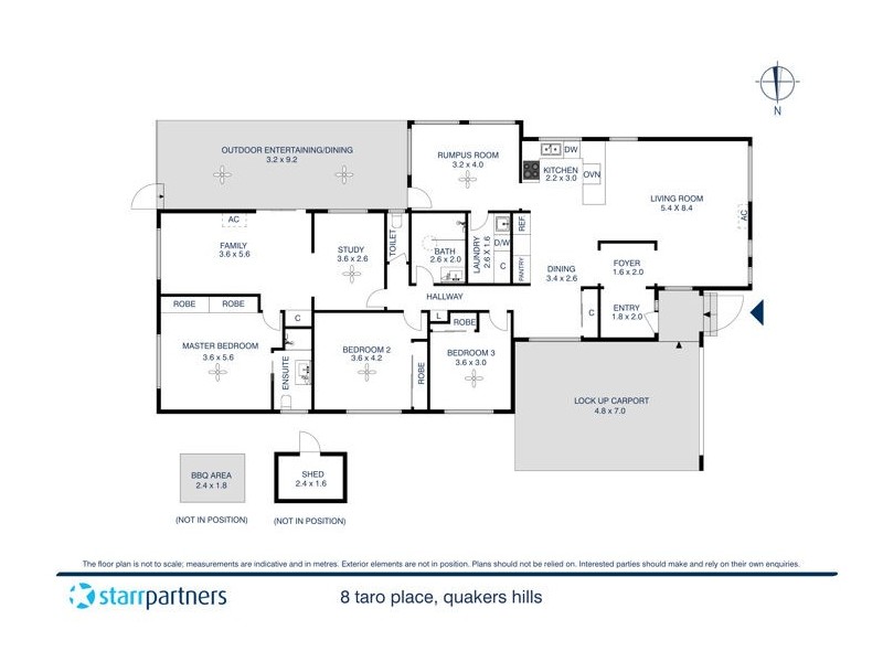 8 Taro Place, Quakers Hill NSW 2763 Floorplan