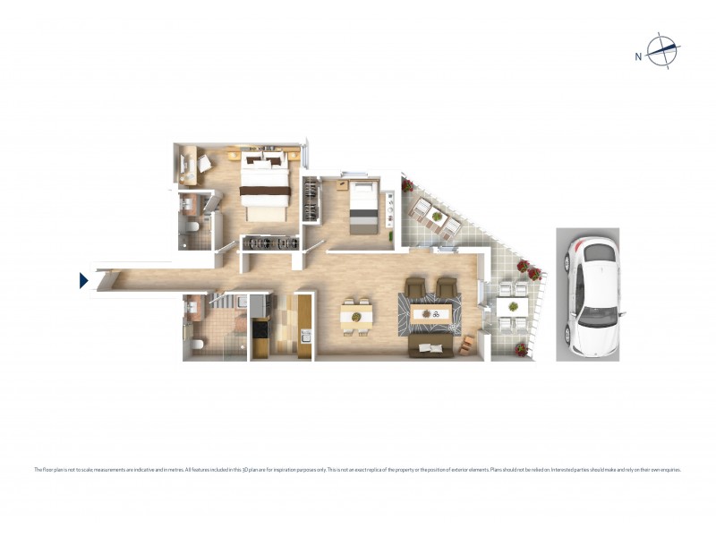 1801/5 Second Avenue, Blacktown NSW 2148 Floorplan