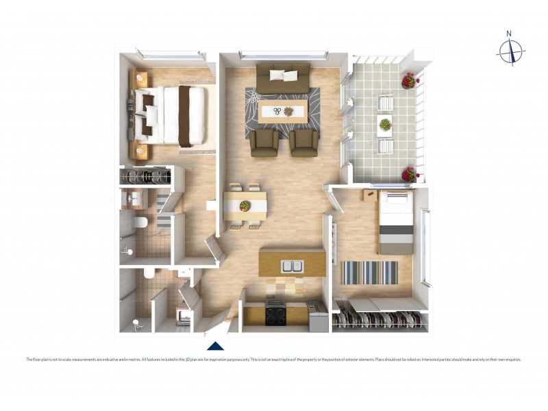 1206/5 Second Avenue, Blacktown NSW 2148 Floorplan