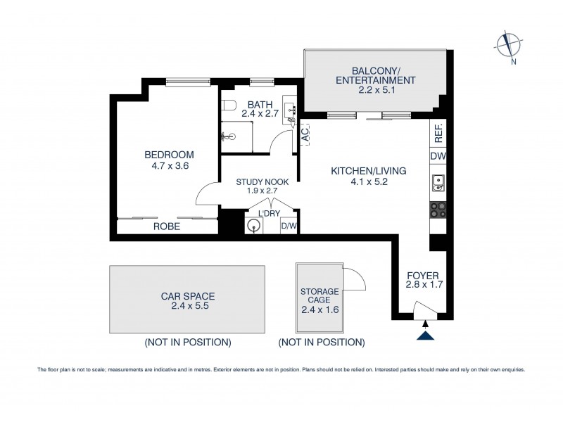 908/5 Second Avenue, Blacktown NSW 2148 Floorplan