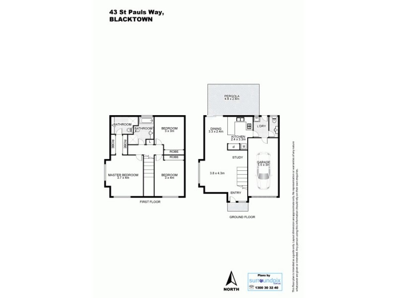43 St Pauls Way, Blacktown NSW 2148 Floorplan