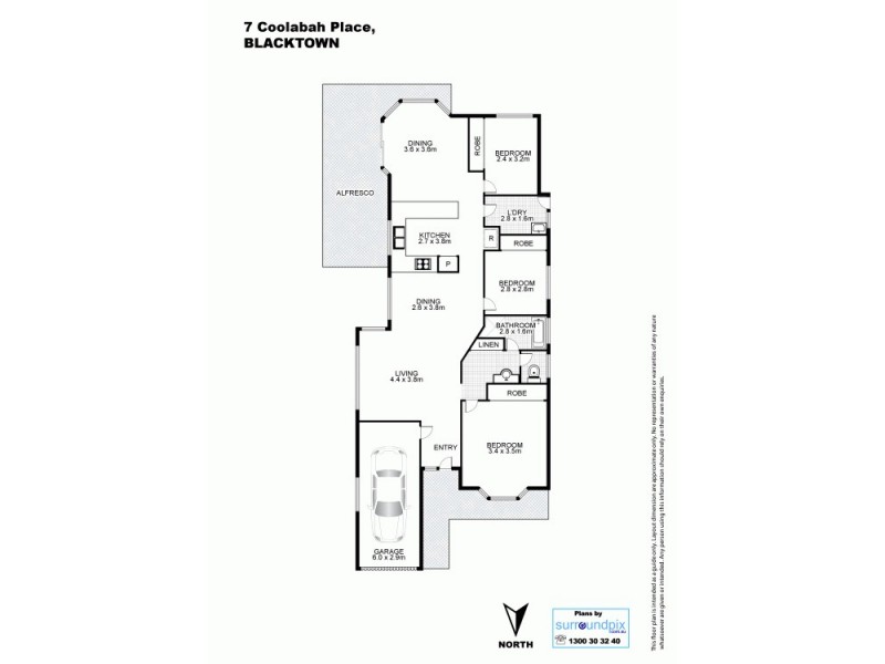7 Coolabah Place, Blacktown NSW 2148 Floorplan