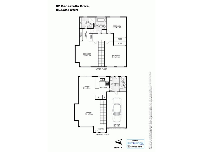 82 De Castella Drive, Blacktown NSW 2148 Floorplan
