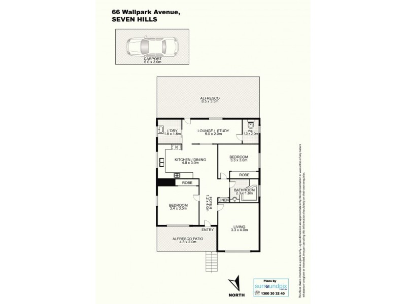 66 Wall Park Avenue, Seven Hills NSW 2147 Floorplan