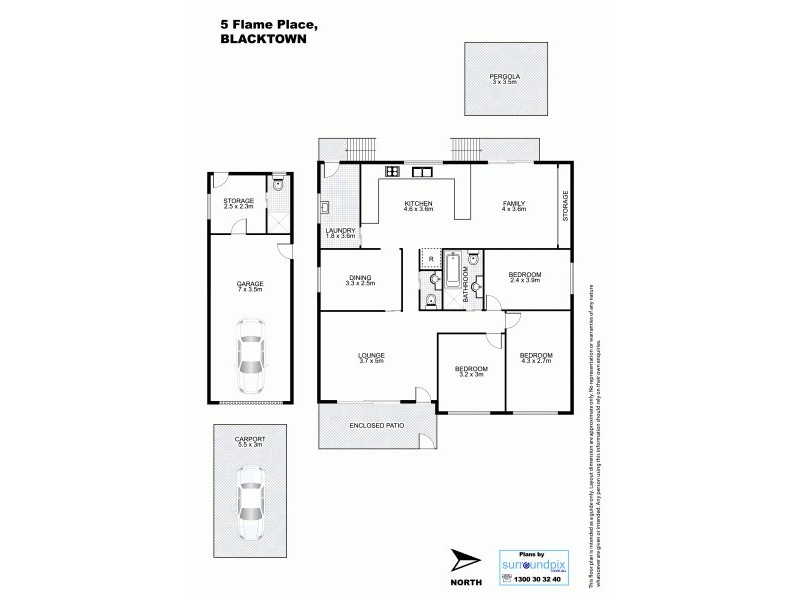 5 Flame Place, Blacktown NSW 2148 Floorplan