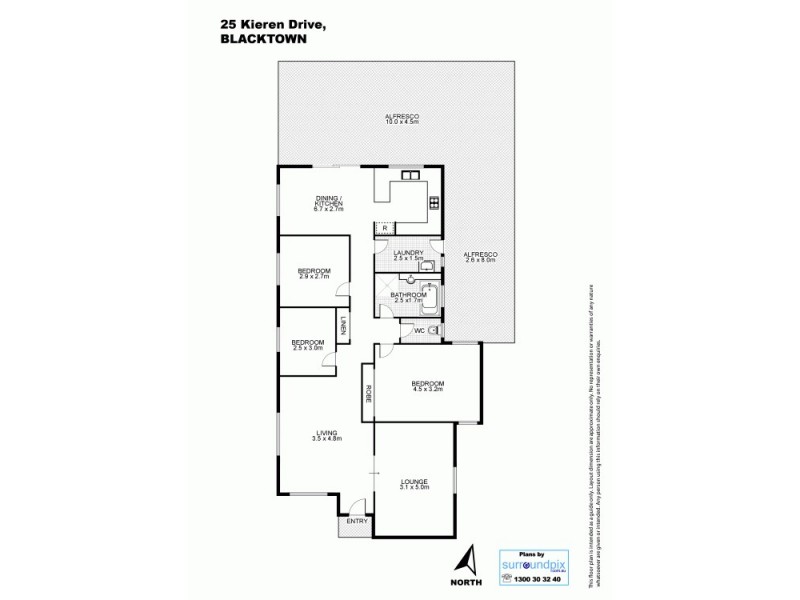 25 Kieren Drive, Blacktown NSW 2148 Floorplan