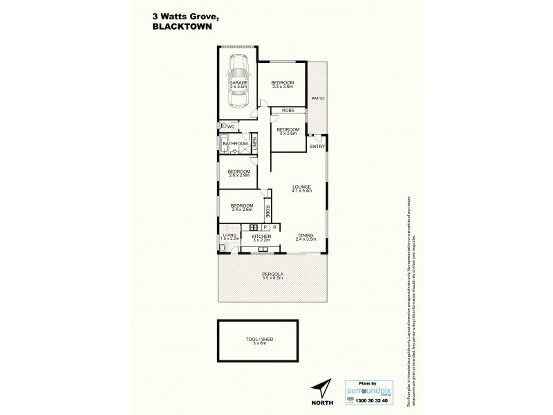3 Watts Grove, Blacktown NSW 2148 Floorplan
