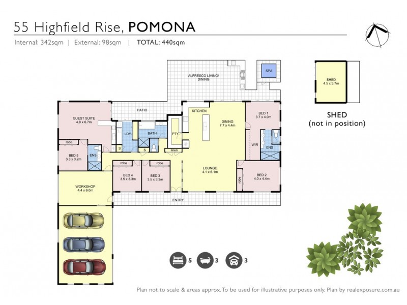 55 Highfield Rise, Pomona QLD 4568 Floorplan