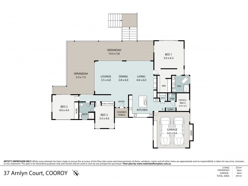 37 Arnlyn Court, Cooroy QLD 4563 Floorplan