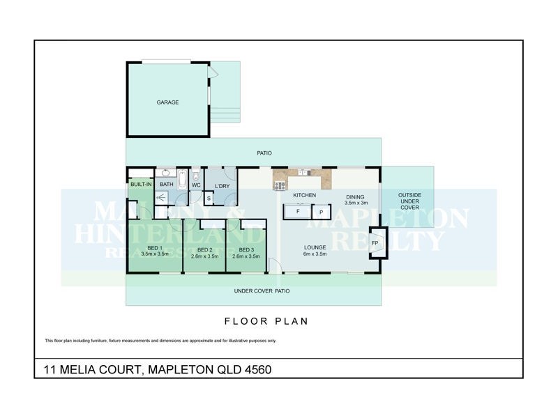 11 Melia Court, Mapleton QLD 4560 Floorplan
