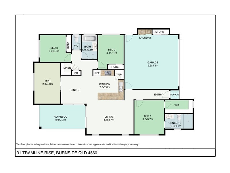 31 Tramline Rise, Burnside QLD 4560 Floorplan