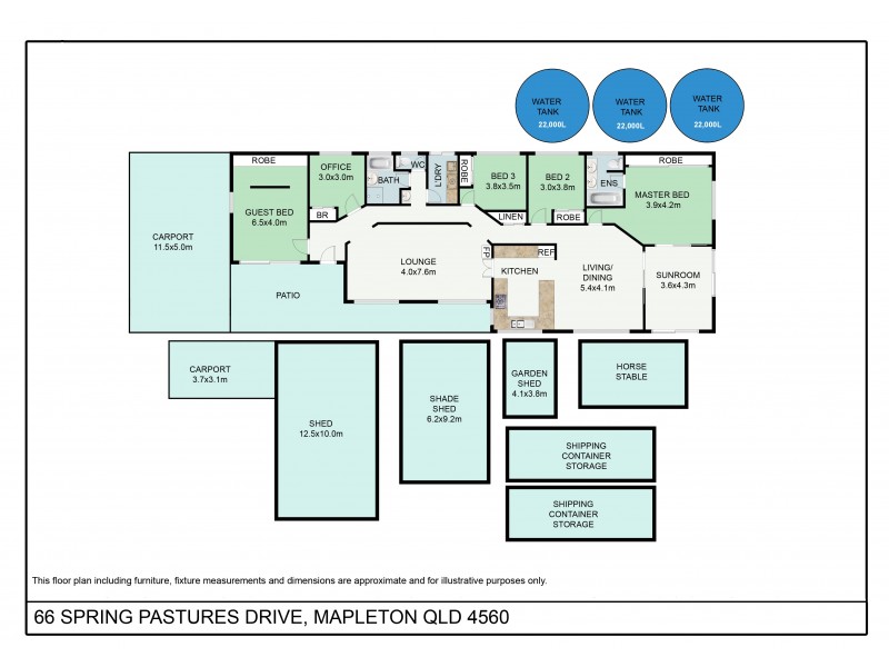 66 Spring Pastures Drive, Mapleton QLD 4560 Floorplan