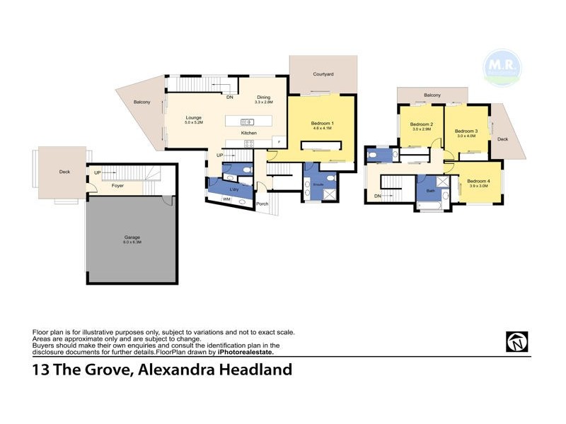 13 The Grove Street, Alexandra Headland QLD 4572 Floorplan